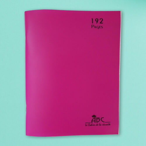 cahier 192 page rose