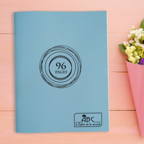 cahier bleu clair 96 pages