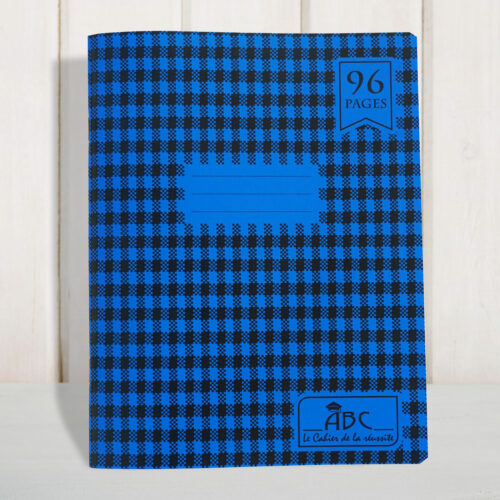 cahier carreaux bleu
