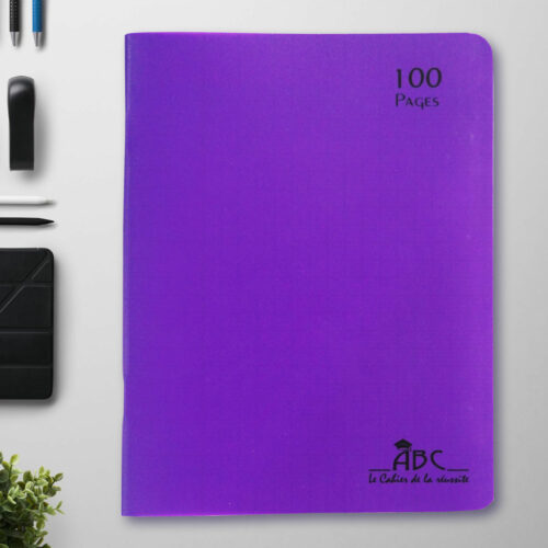 cahier violet 100pages